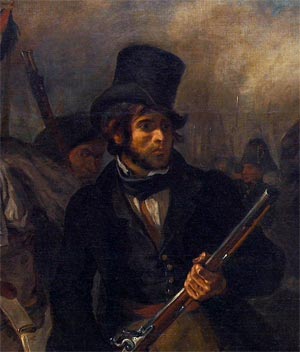 Bourgeois from Delacroix, "Liberty Leading the People"